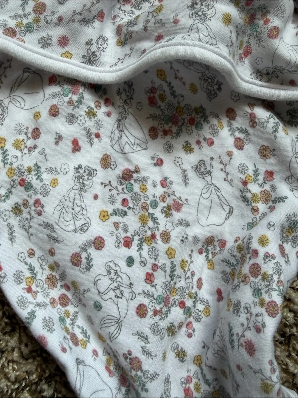 3 pack aden + anais Disney princess swaddles 0-3mo